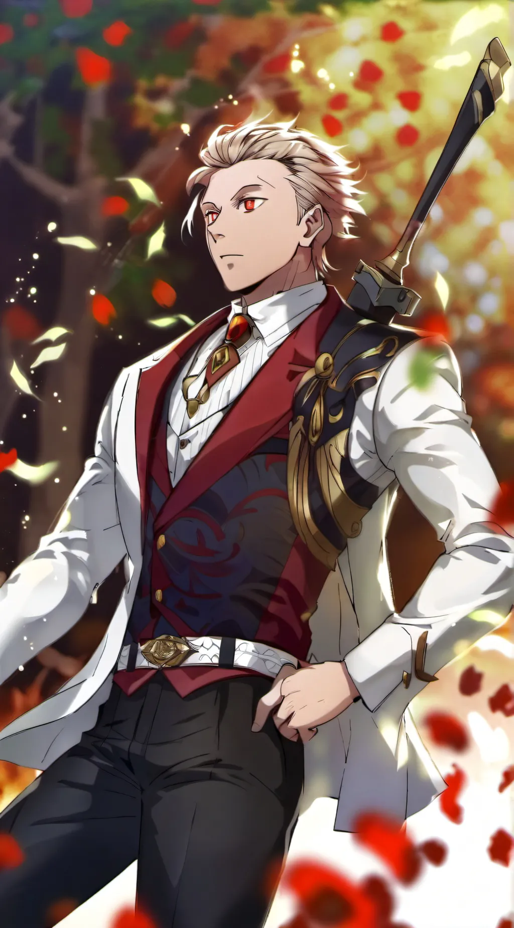 ai character: Saitama and Mashle background