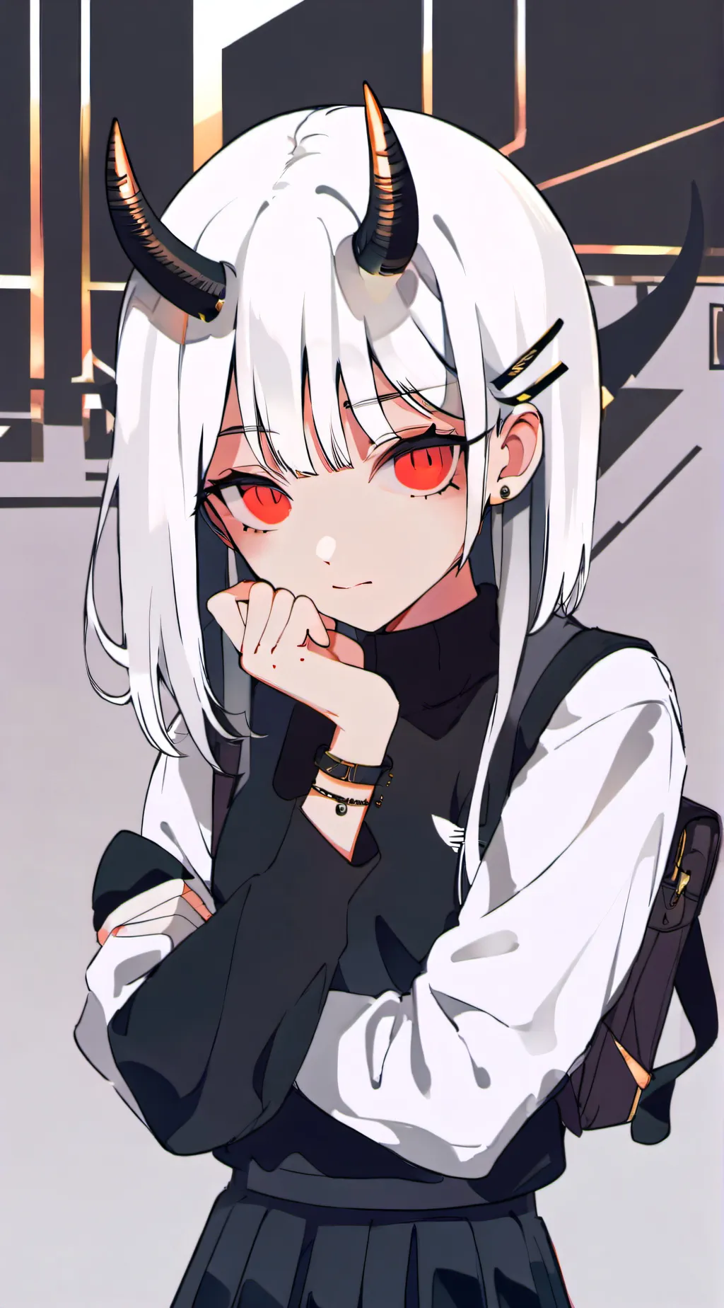 ai character: Luna background