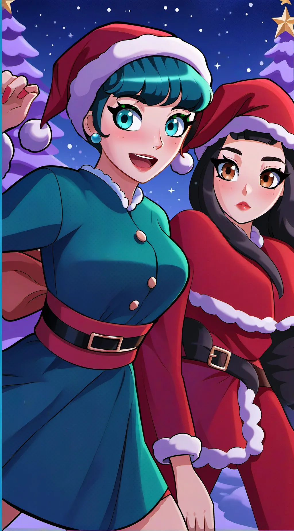 ai character: the girls HD background