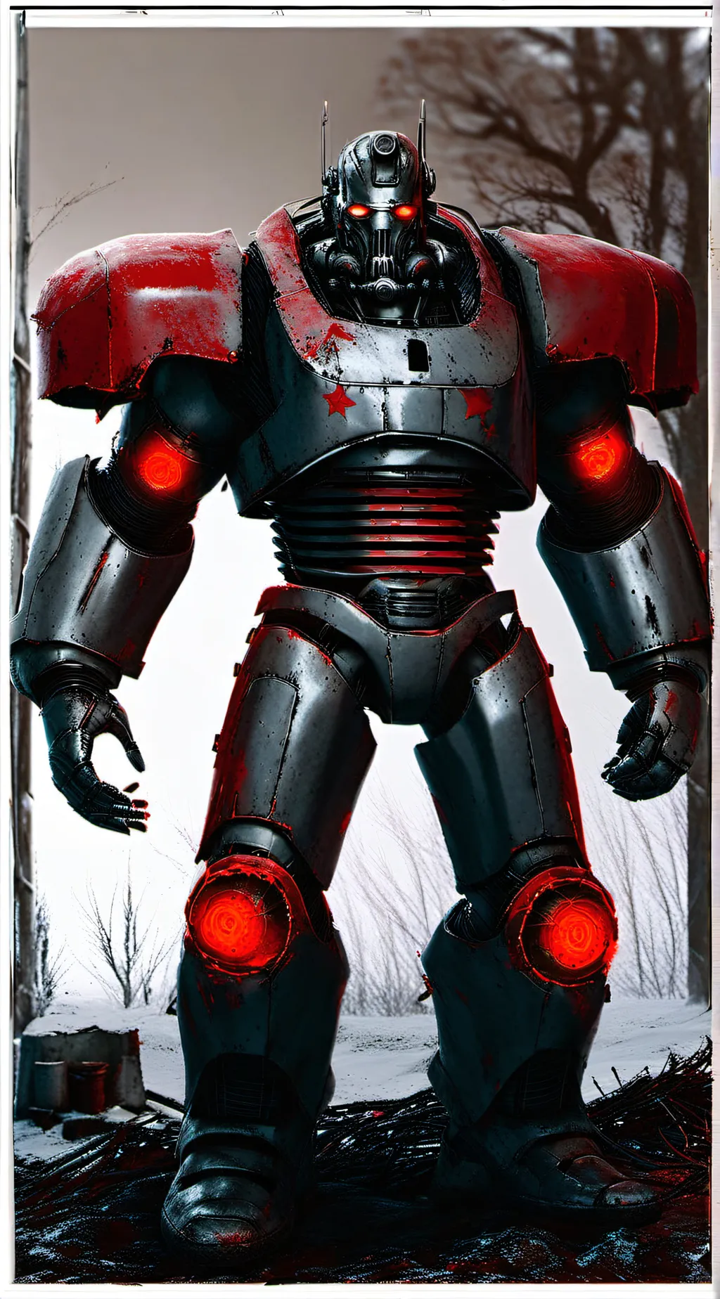 ai character: Liberty prime  background