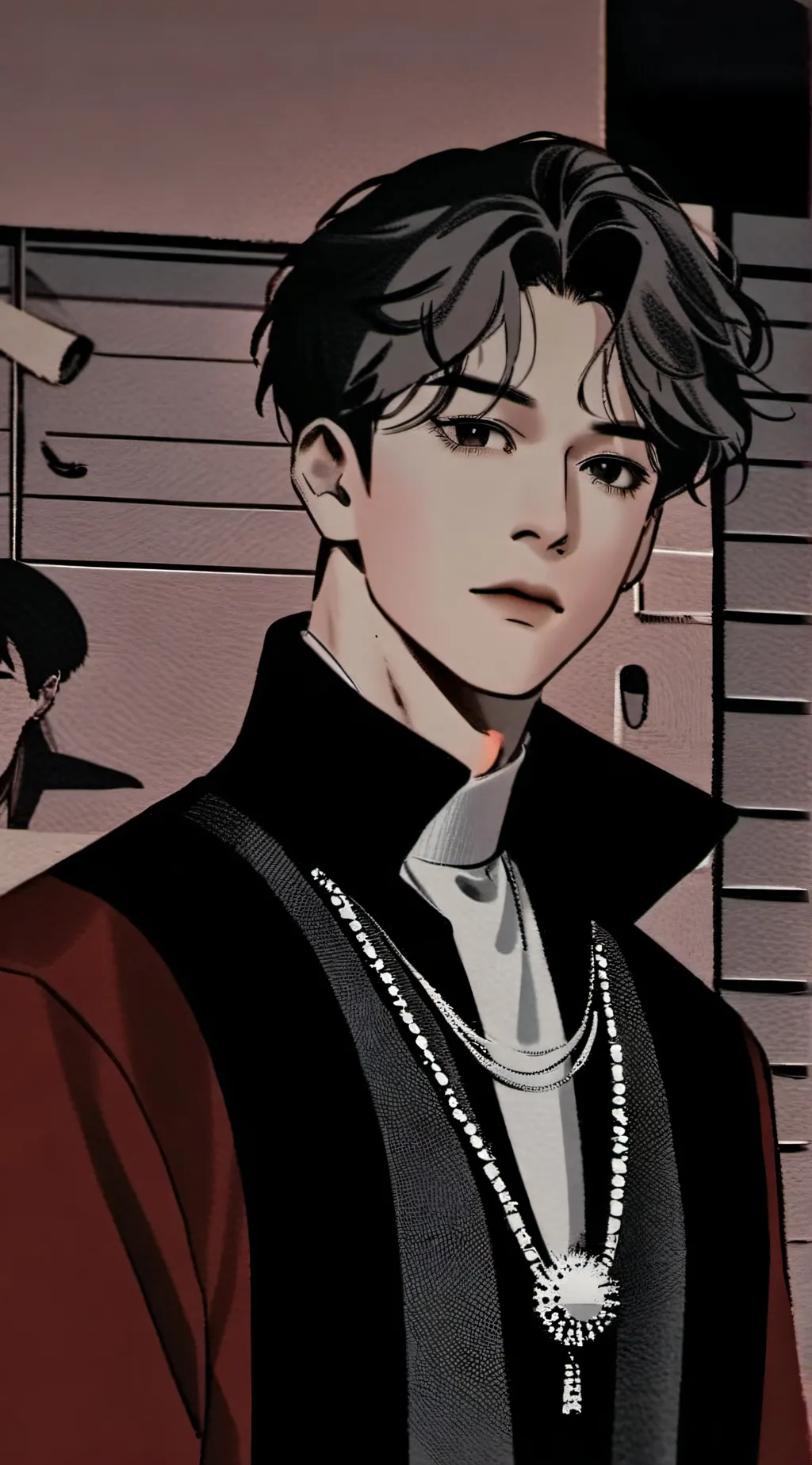 ai character: Adrian  background