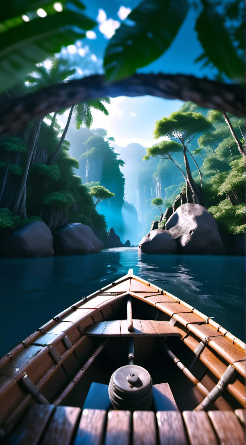 ai character: The boat ride… background