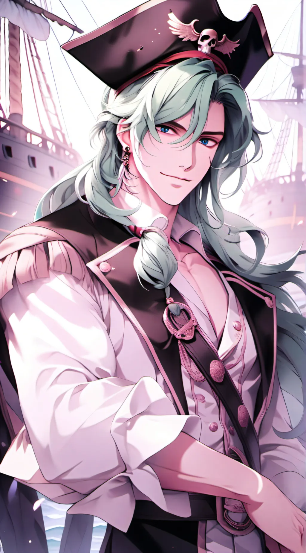 ai character: 💚🦈✨River✨💙 background