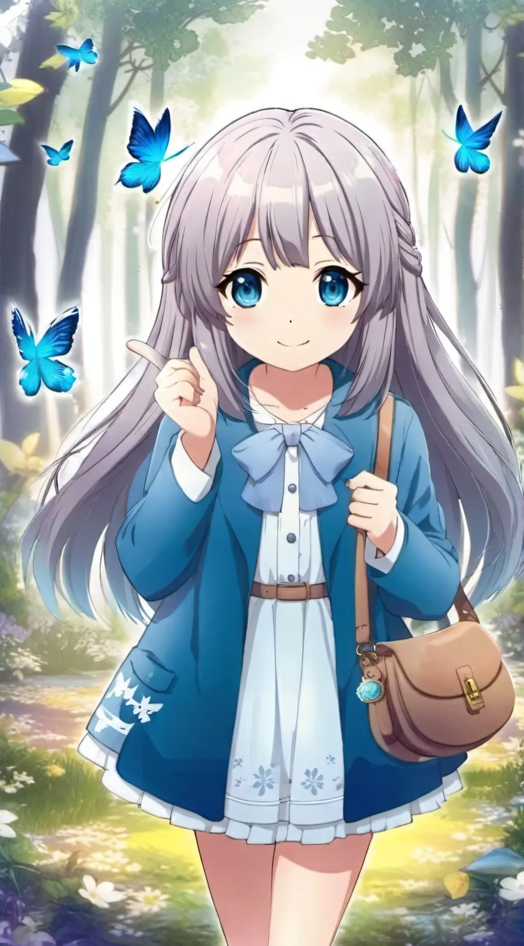 ai character: crystal ✨💙 background