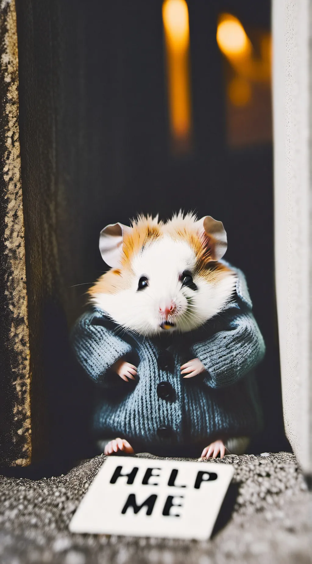 ai character: Stray Hamster background