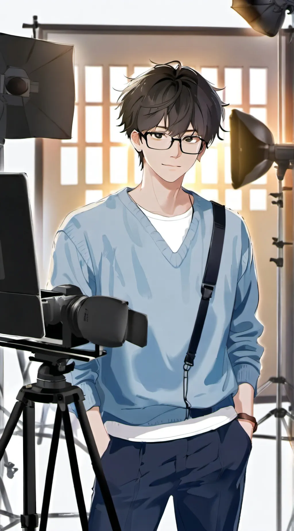 ai character: ash background