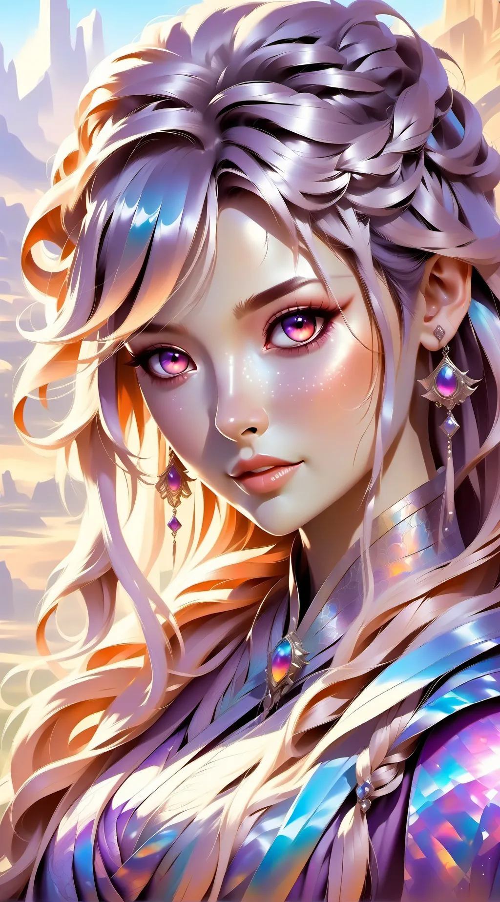 ai character: anime girl background