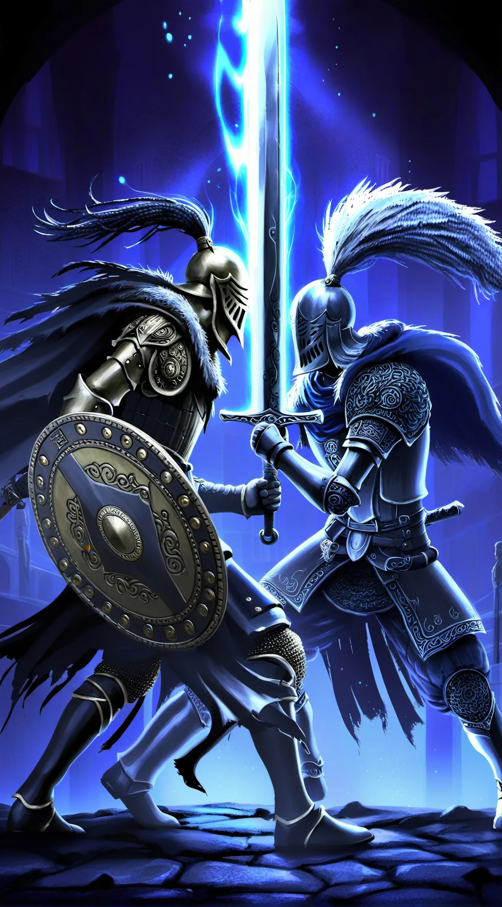 ai character: The arena battle background