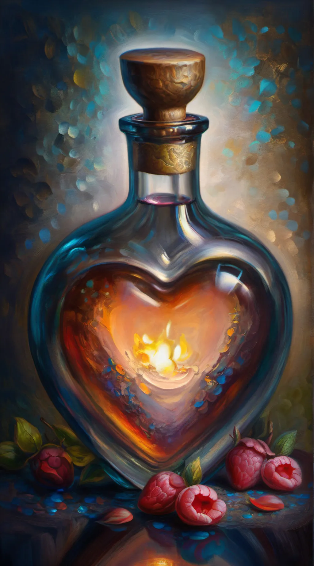 ai character: Love mist background