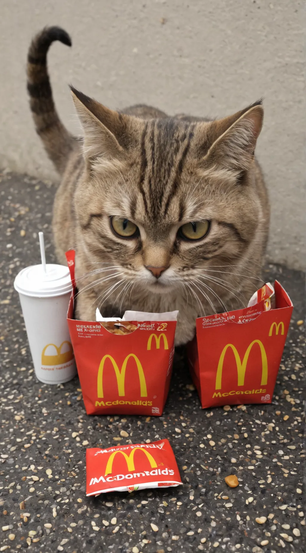 ai character: Cat stealer background