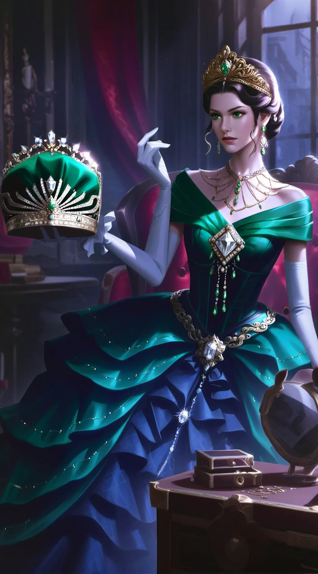 ai character: Gem of laviodo background