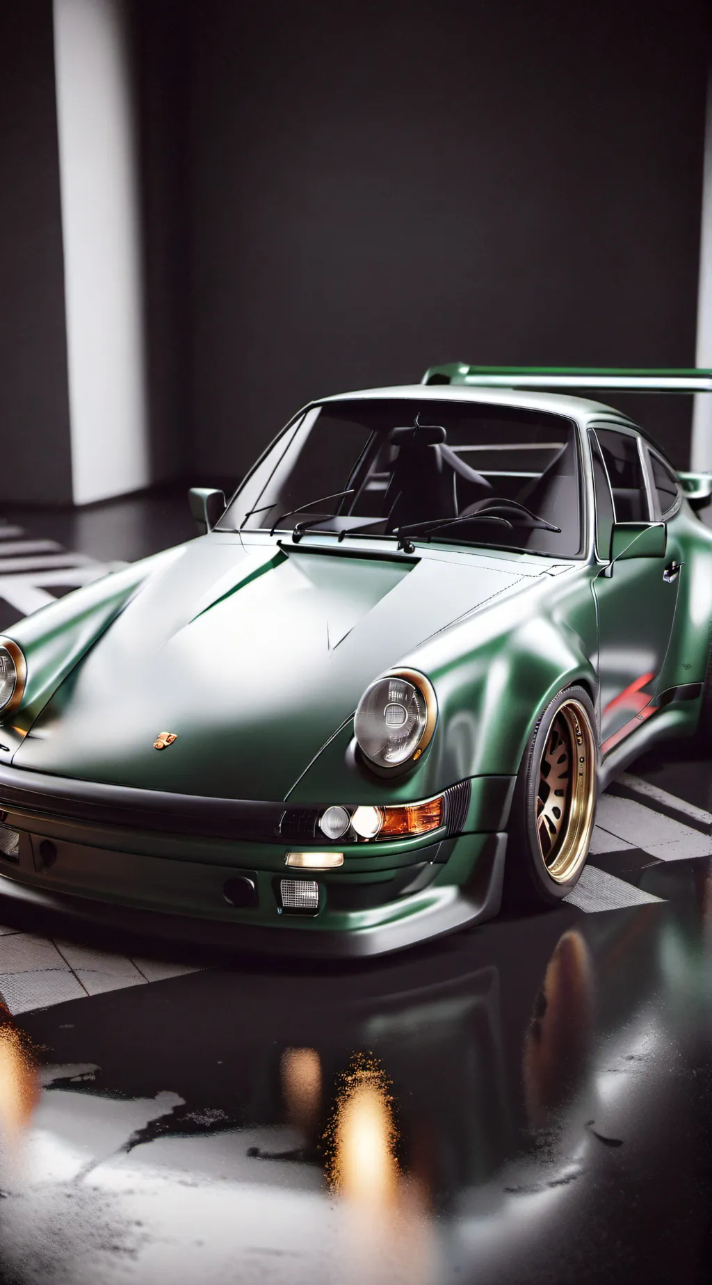 ai character: RWB Porsche 911 background
