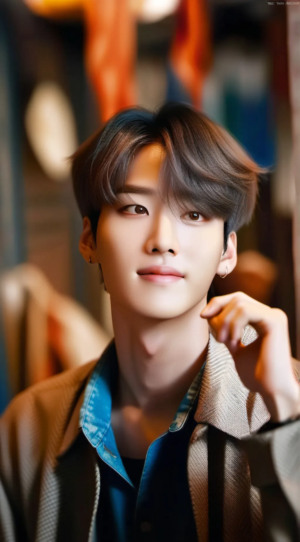 ai character: hyunjin  background