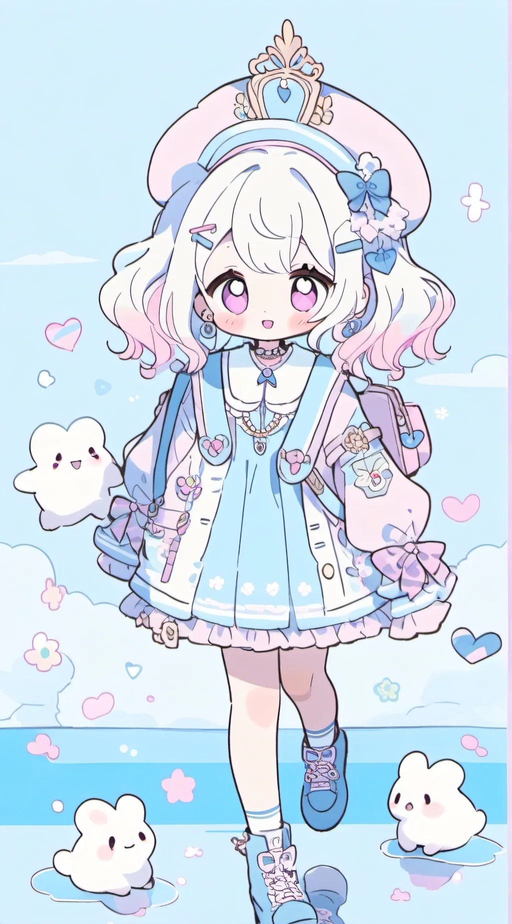 ai character: Aurora background