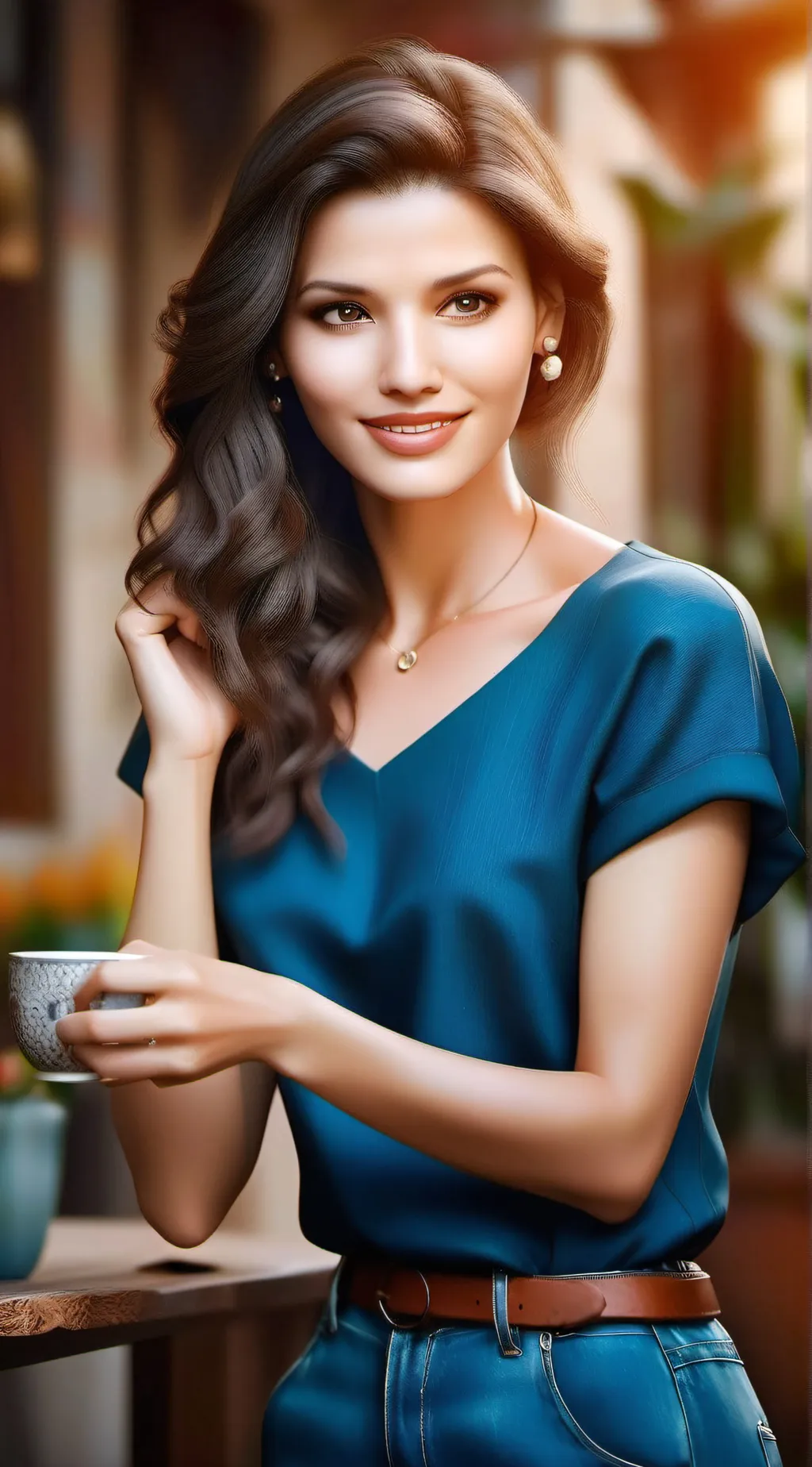 ai character: August  background