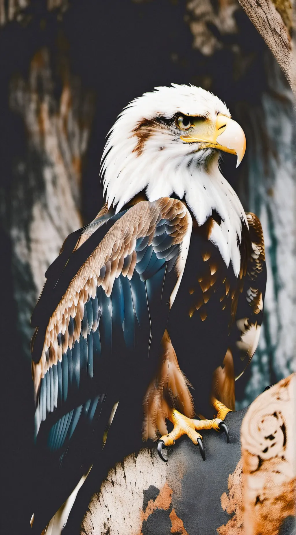 ai character: eagle meme background