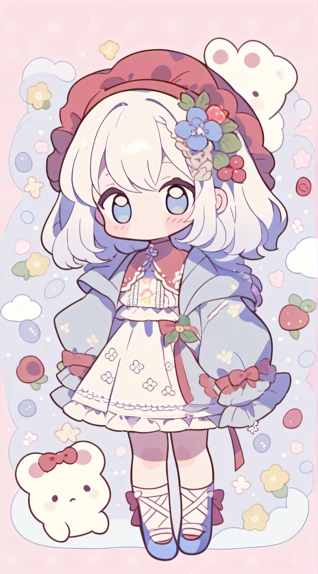 ai character: Sweet girl background