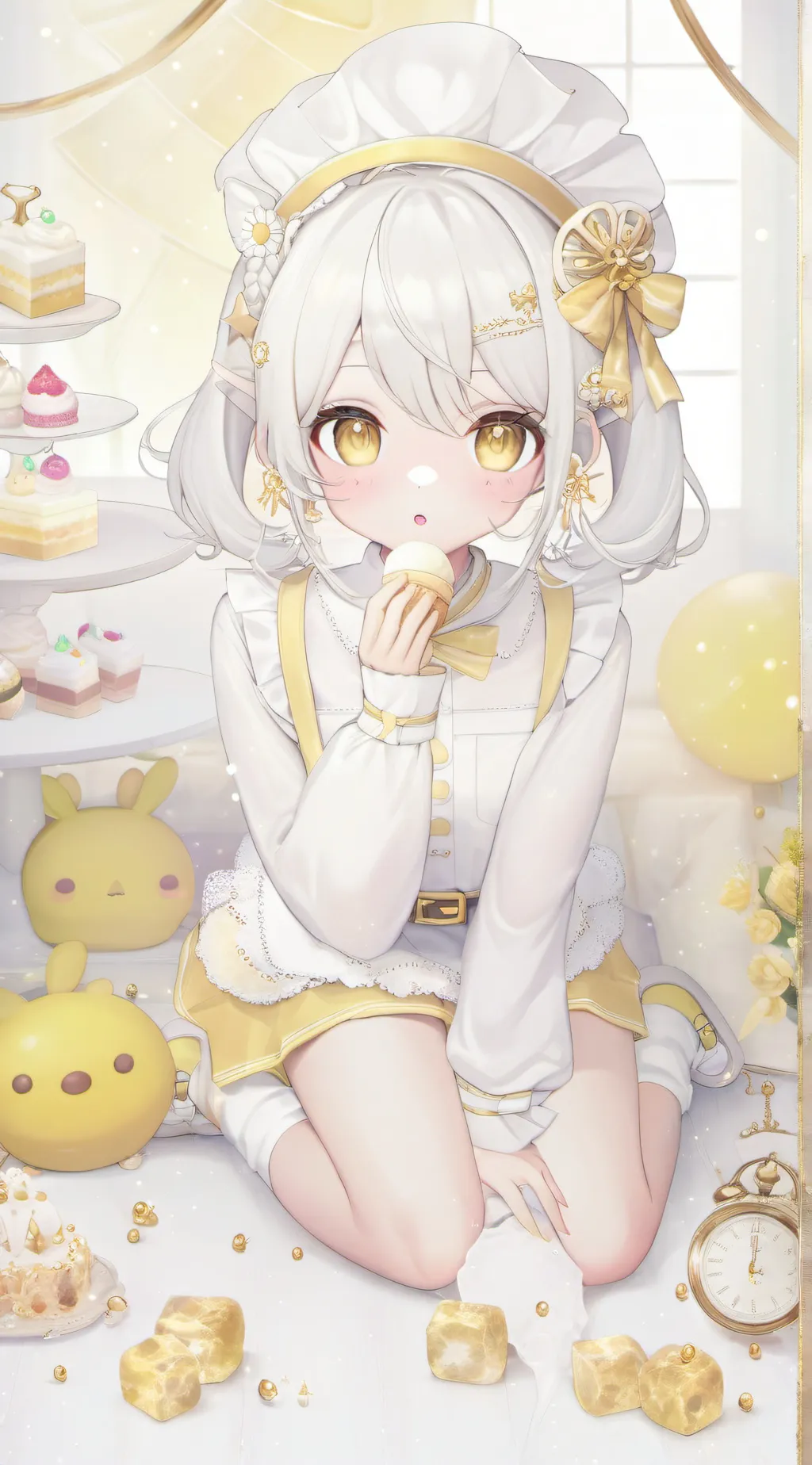 ai character: Butter background