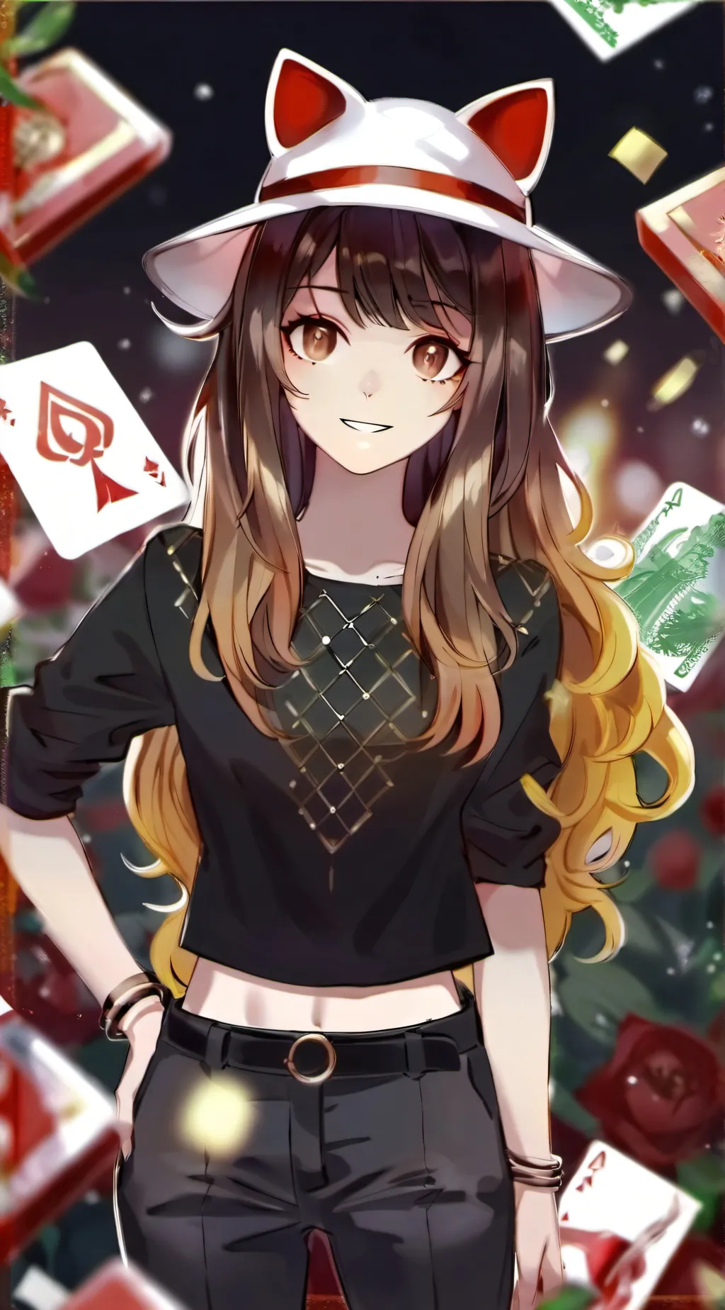 ai character: Sleep over girl!! background