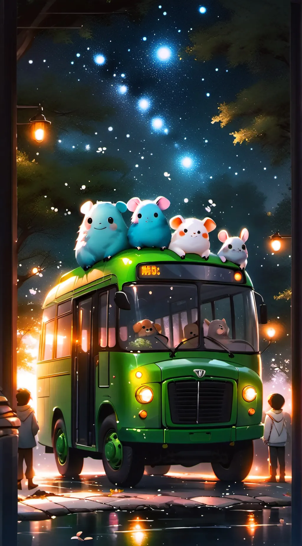 ai character: sc road trip background