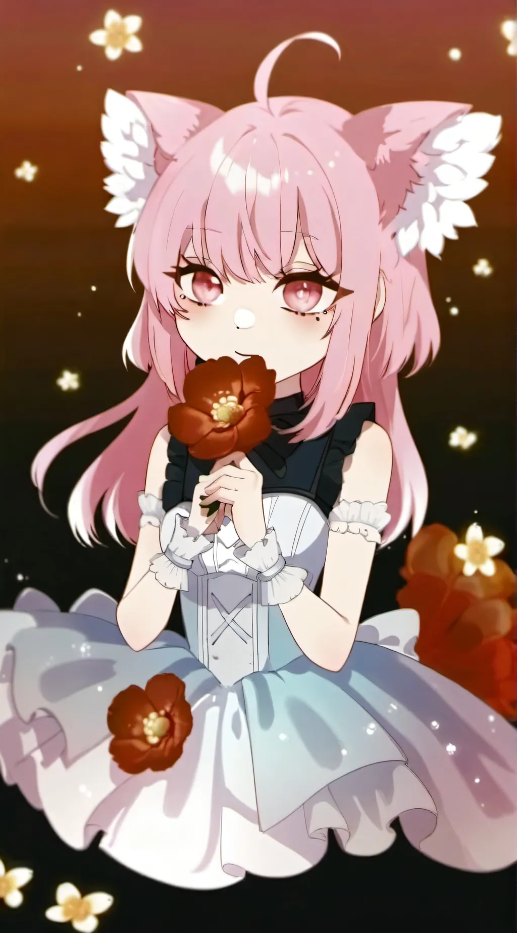 ai character: гача heat background