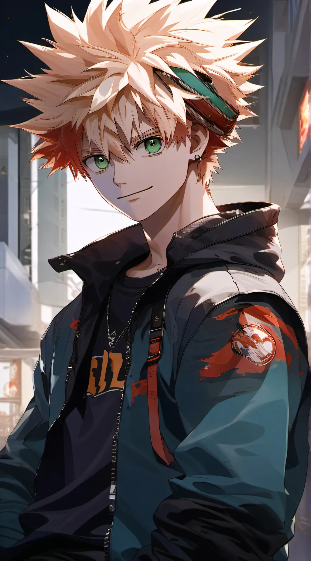 ai character: Bakugo katsuki background