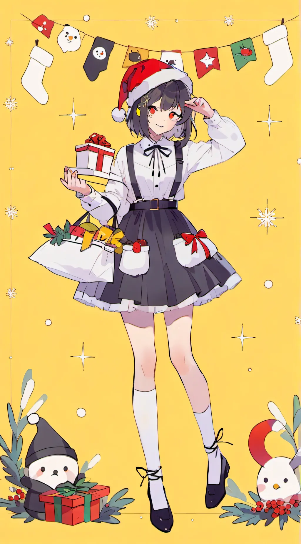 ai character: x mas 🎅 🎄 mha background