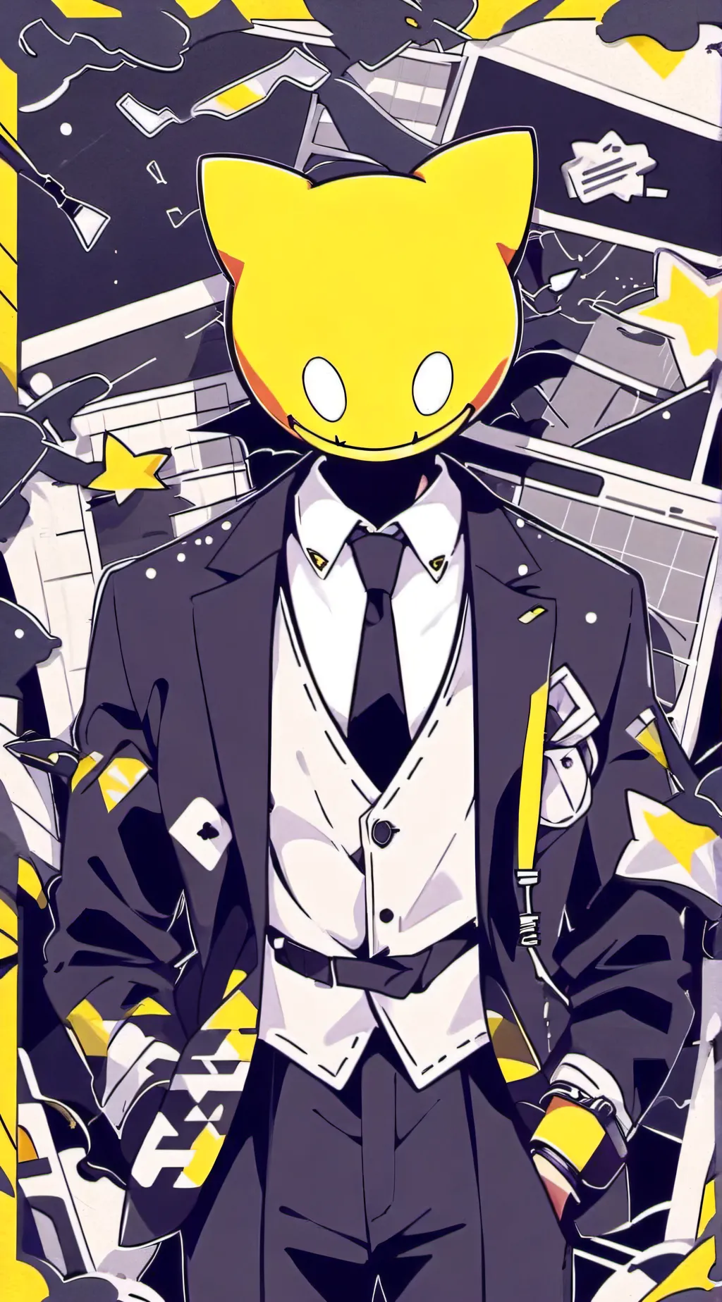 ai character: mr.smiley background