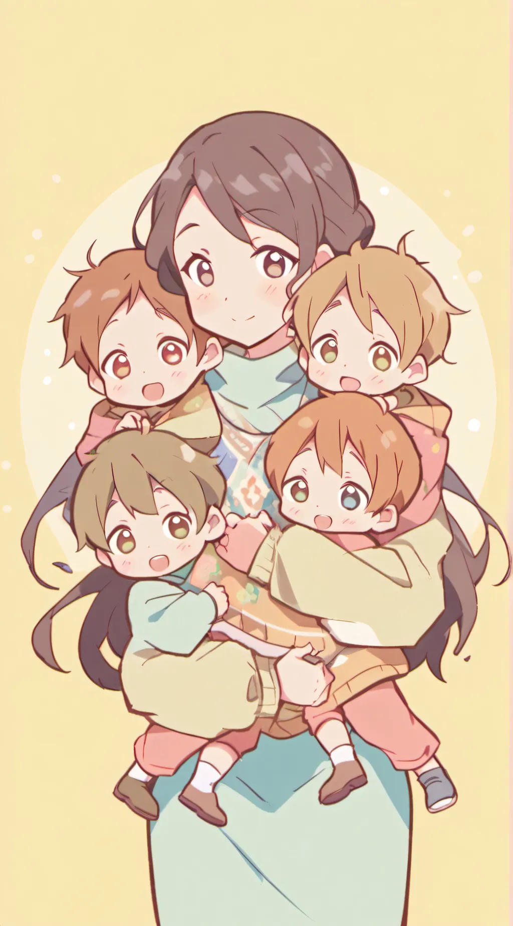 ai character: Mama bear background