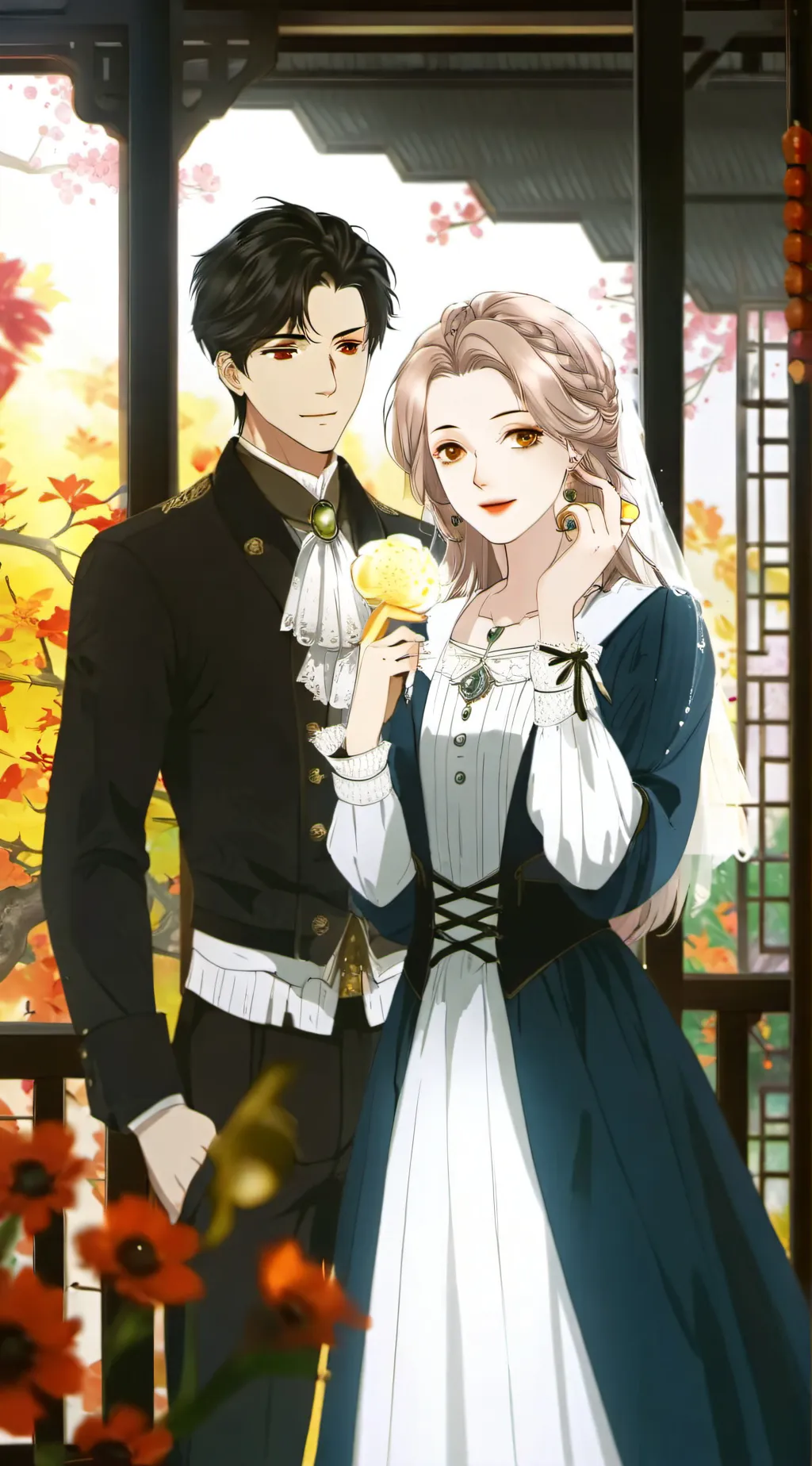 ai character: amor mio background