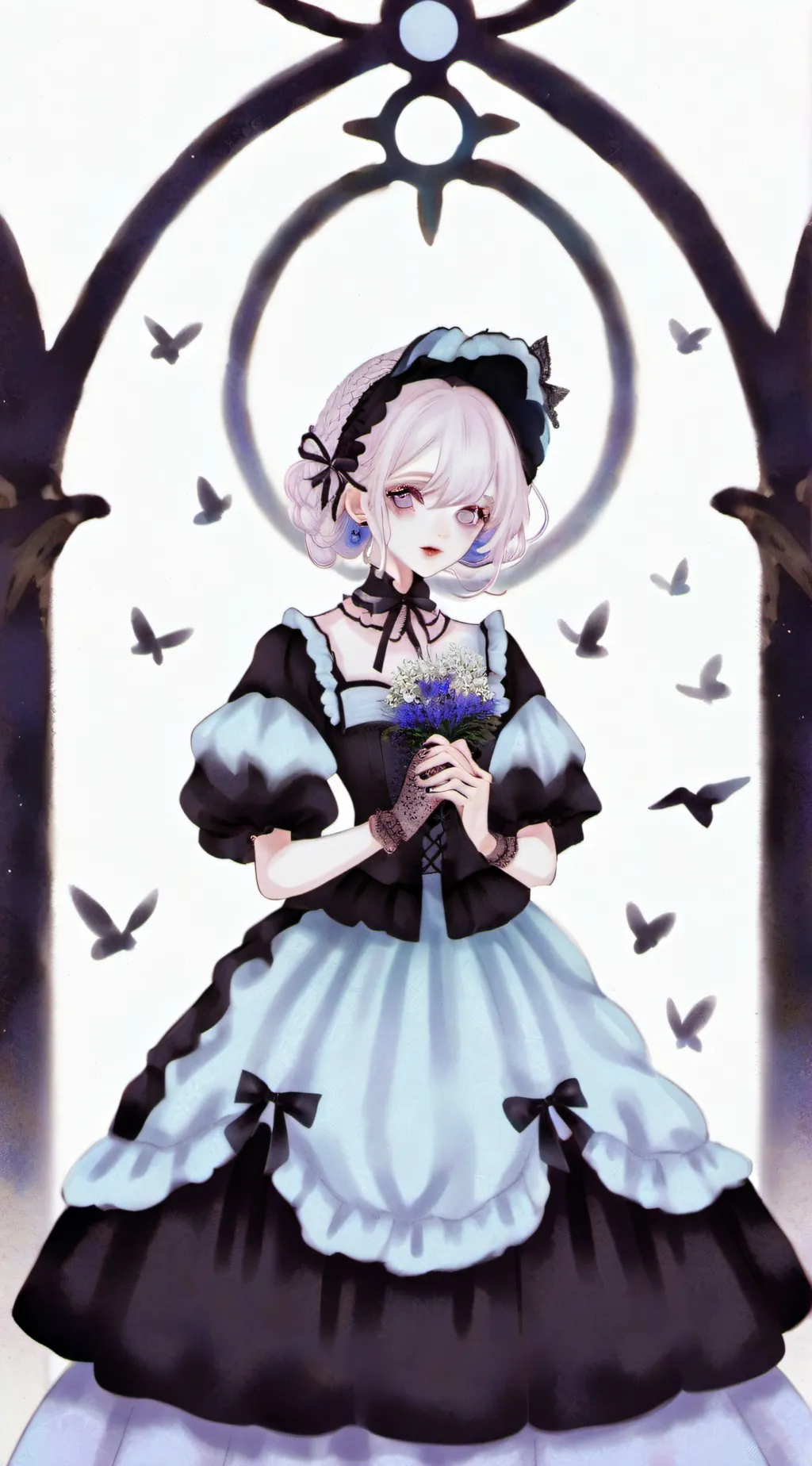 ai character: vampira  background