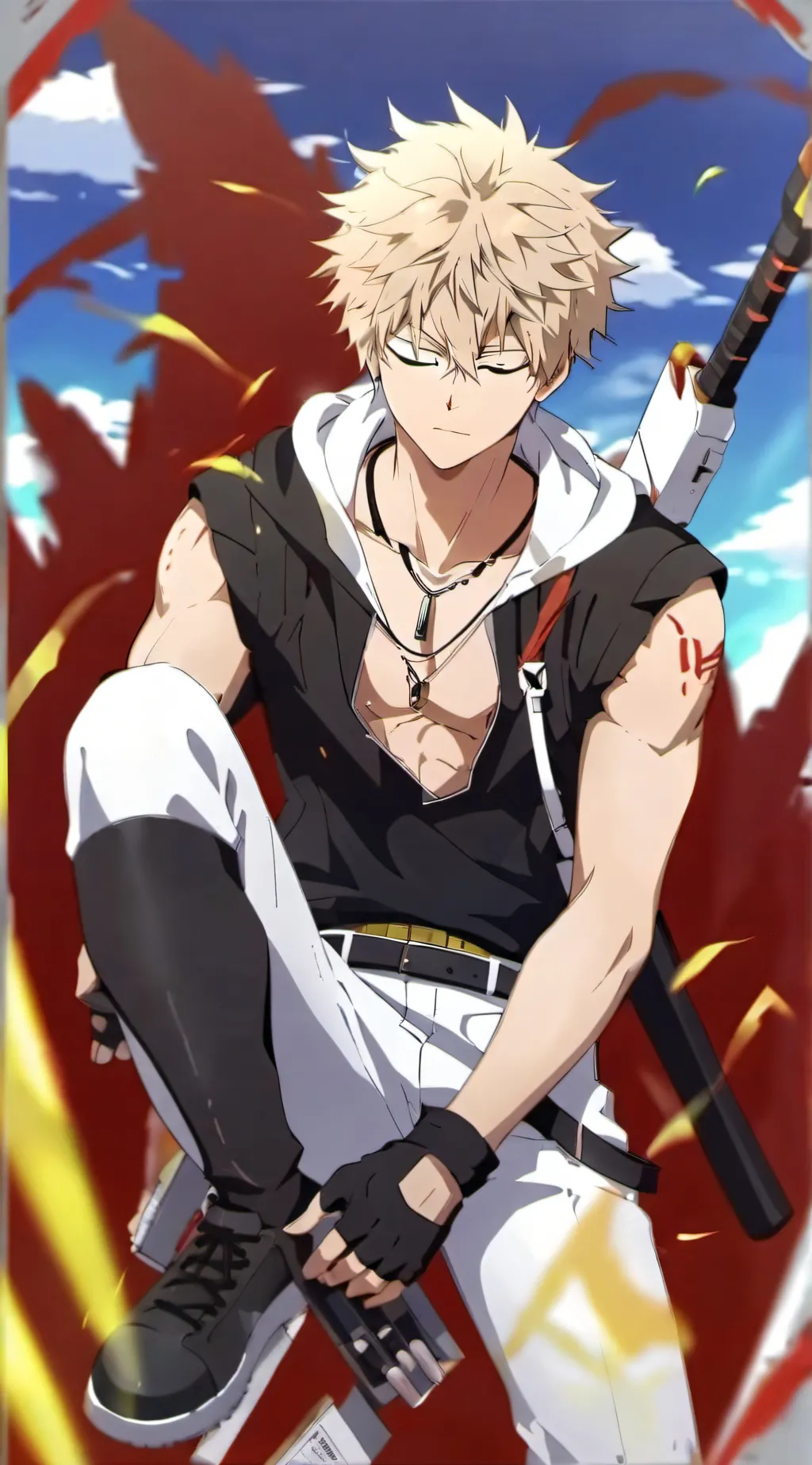 ai character: bakugo background