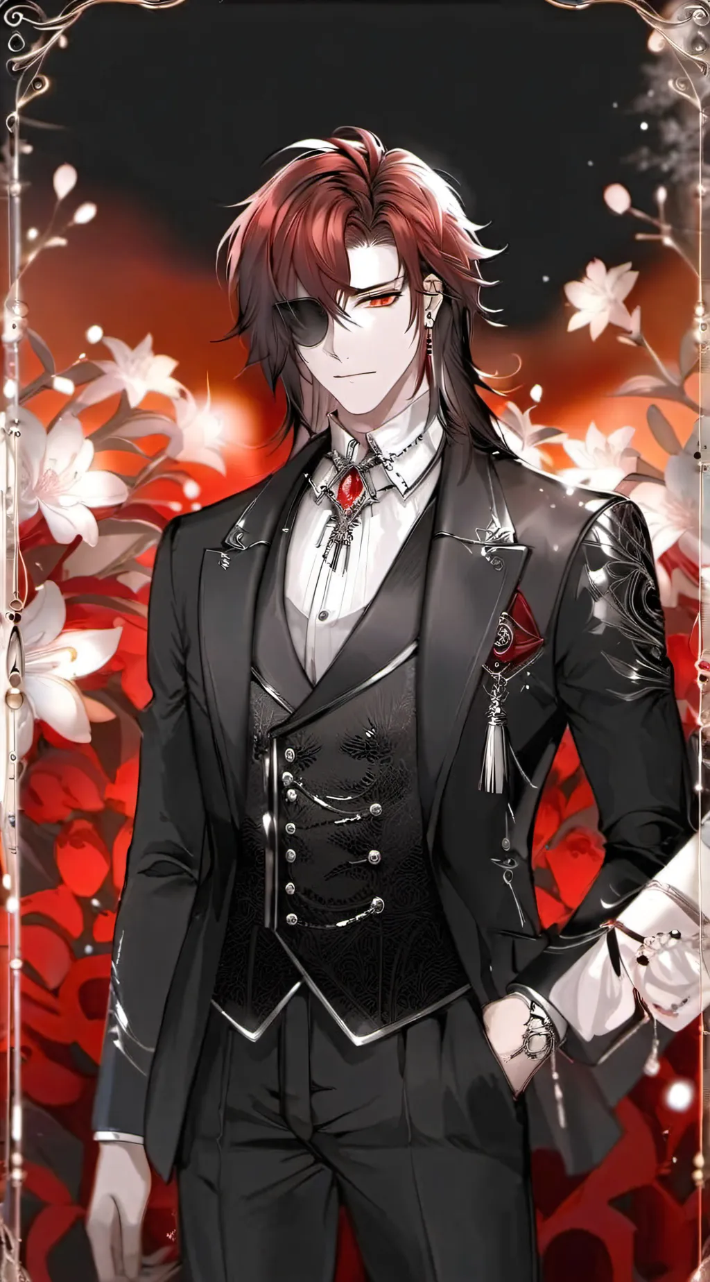 ai character: ☣︎Mason☣︎ background