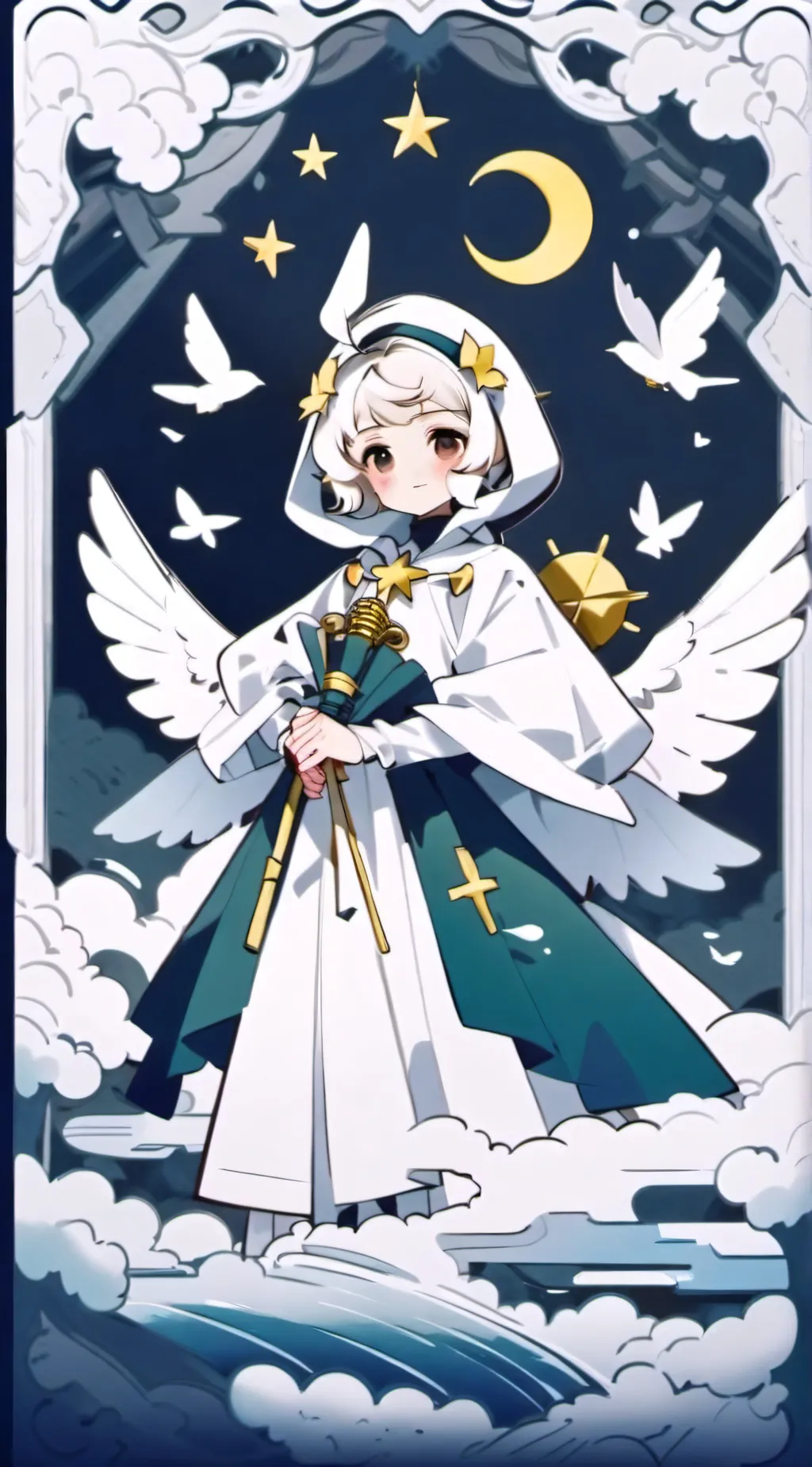 ai character: Engel after background