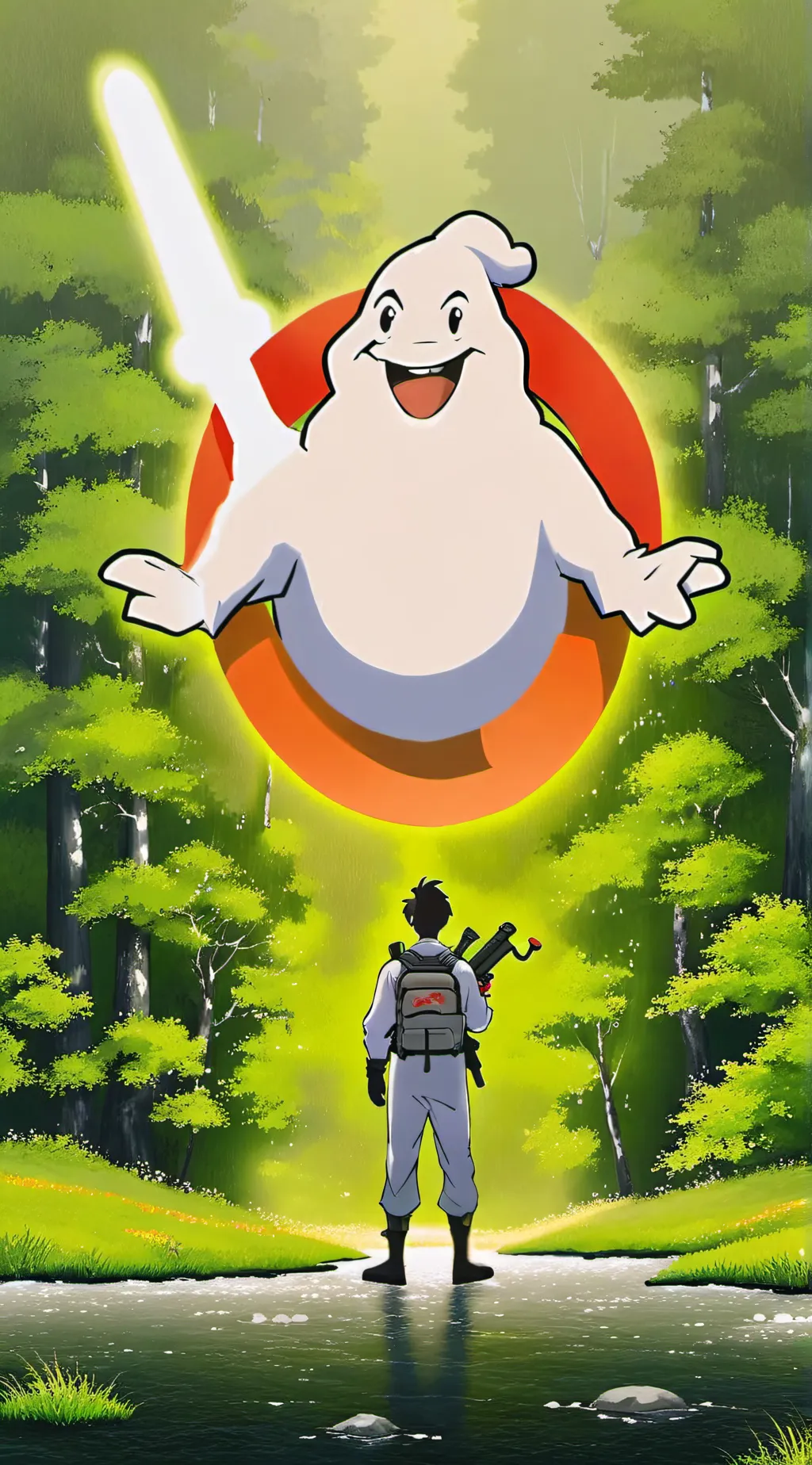 ai character: Ghostbusters background