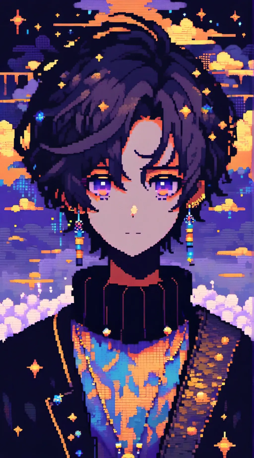 ai character: Cloudy and friends background