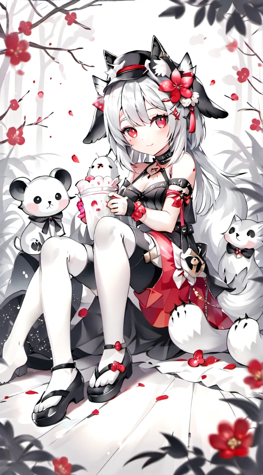 ai character: cutie pie sweet  background