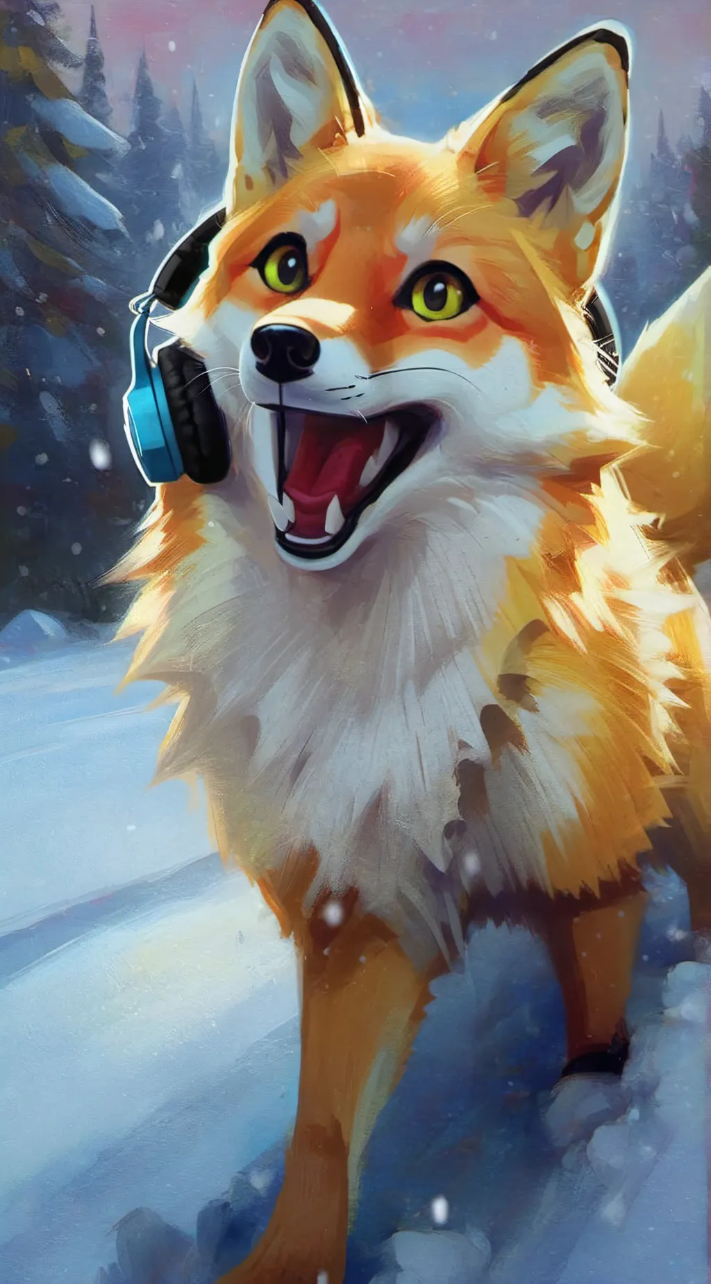 ai character: Tyler and Snowi yt background