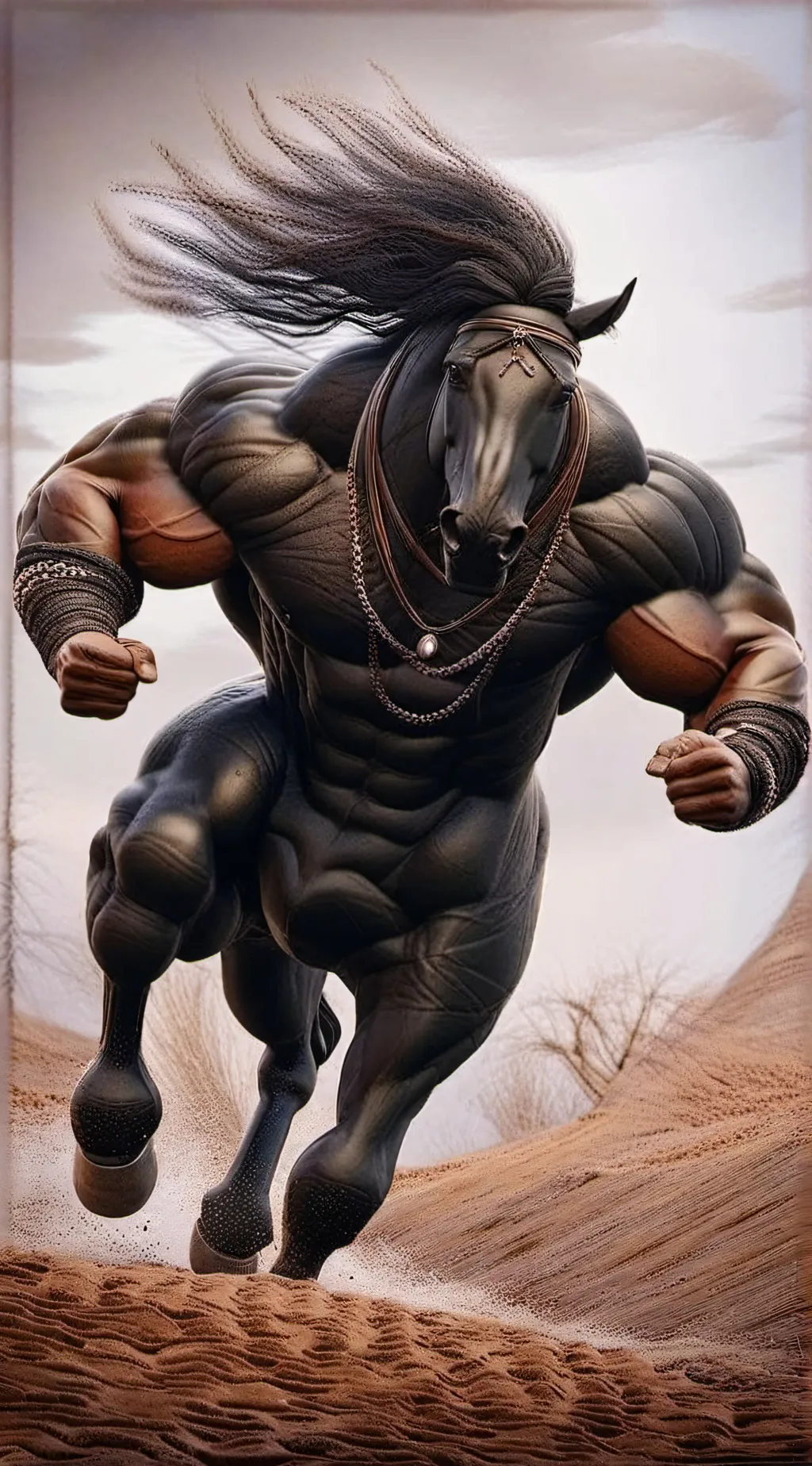 ai character: centauro background