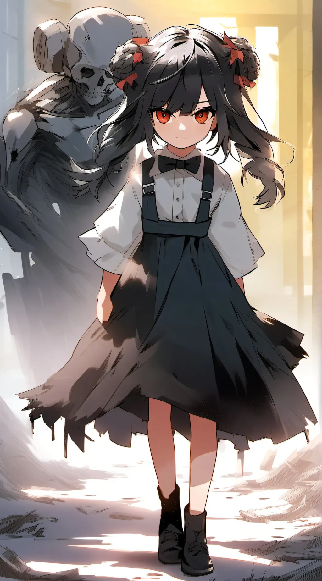 ai character: Md.  let me in background