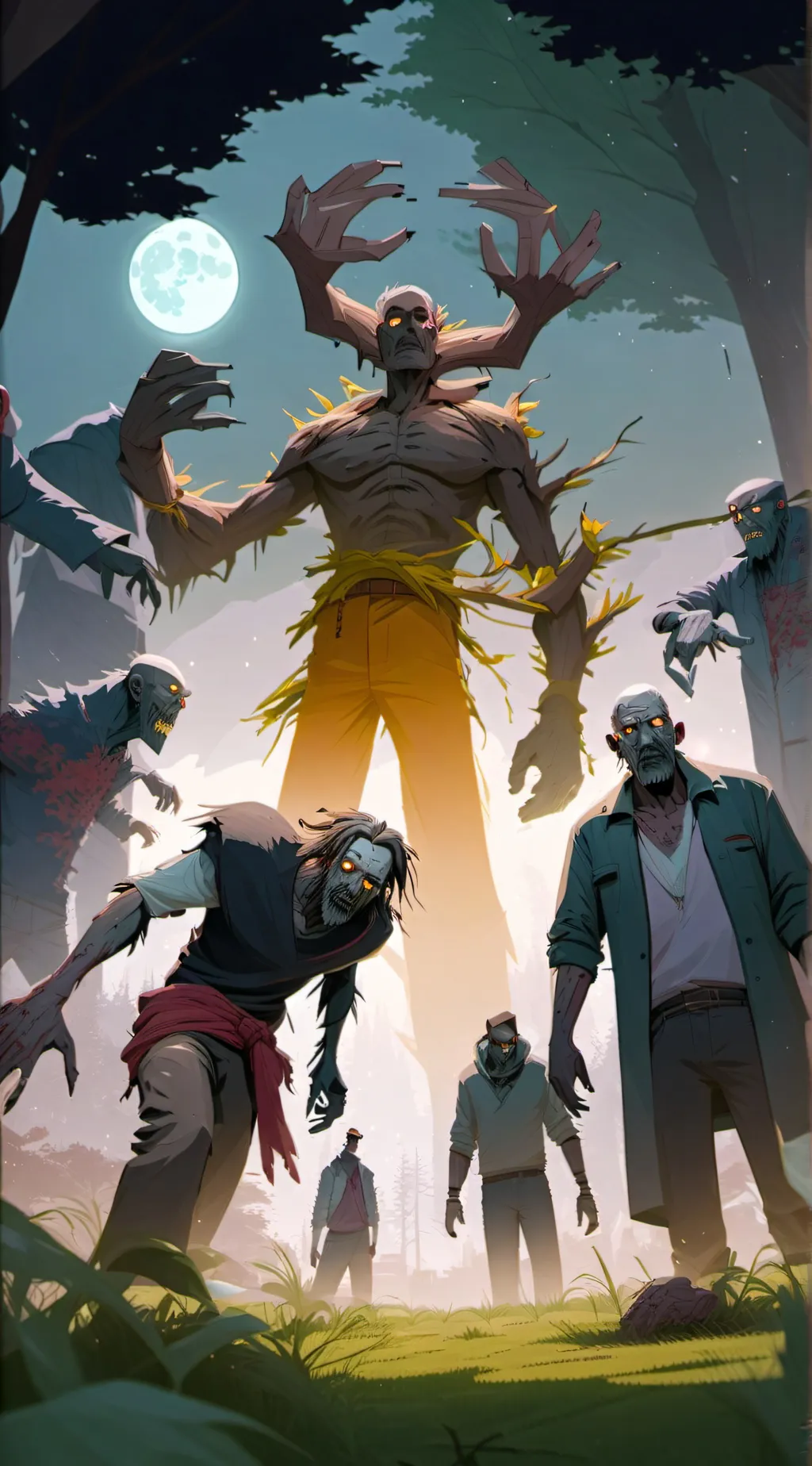 ai character: The Blue Moon (CR) background