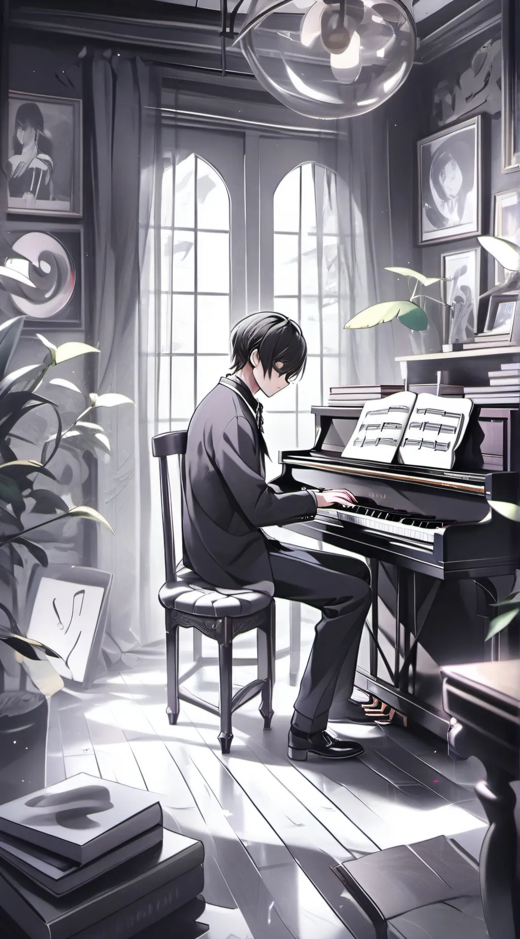 ai character: StrayKids😘 background