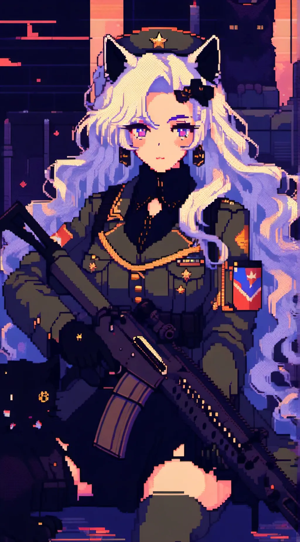 ai character: Onxy.  background