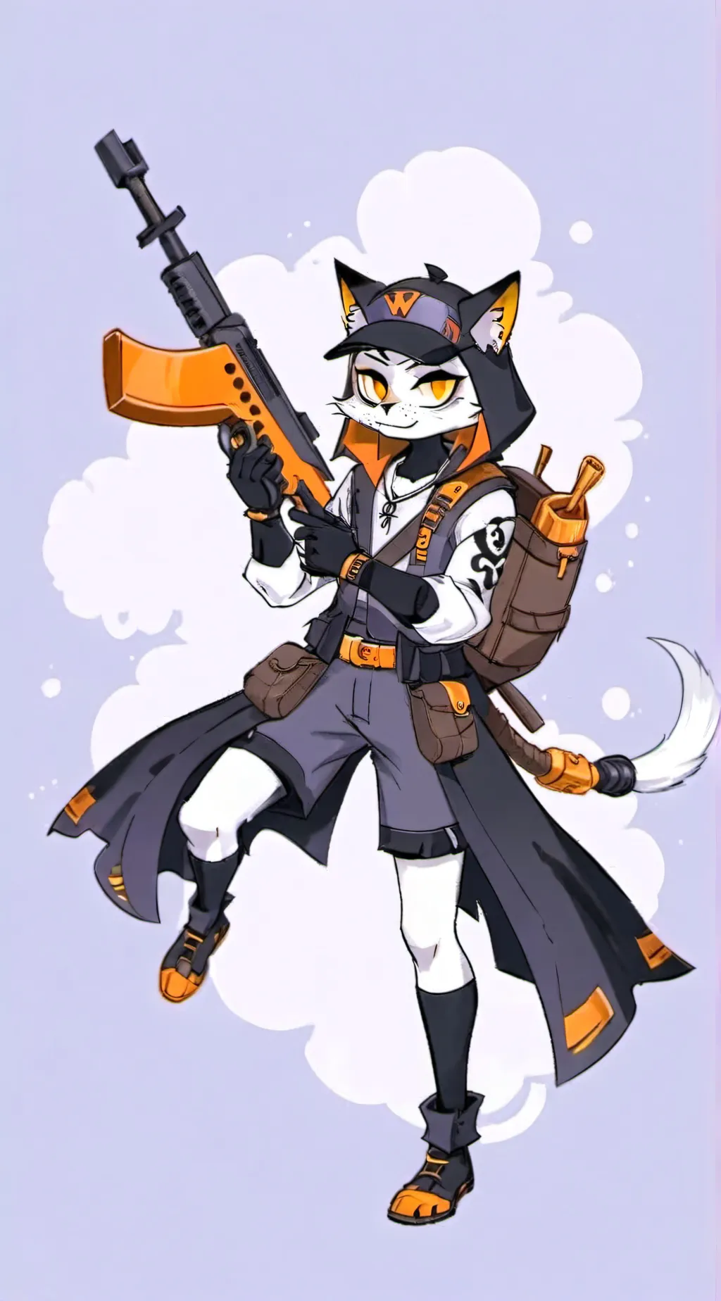 ai character: Meowskulls background