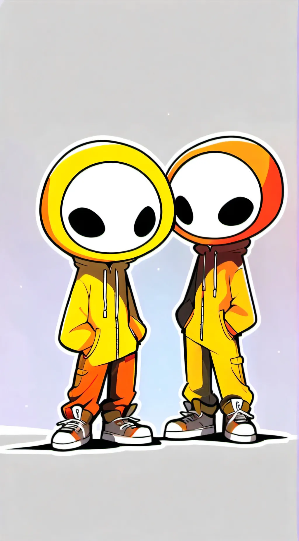 ai character: Oren and Simon  background