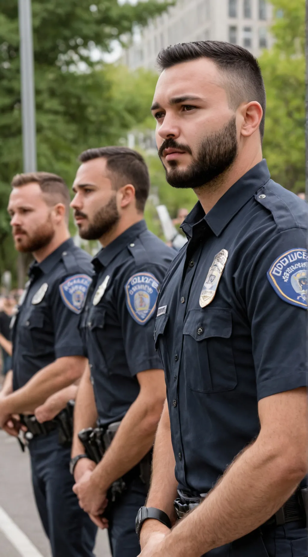 ai character: Police officer background