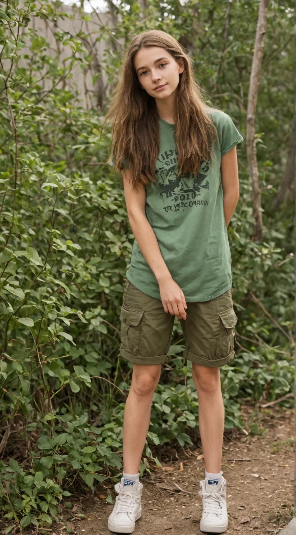 ai character: Riley.  background