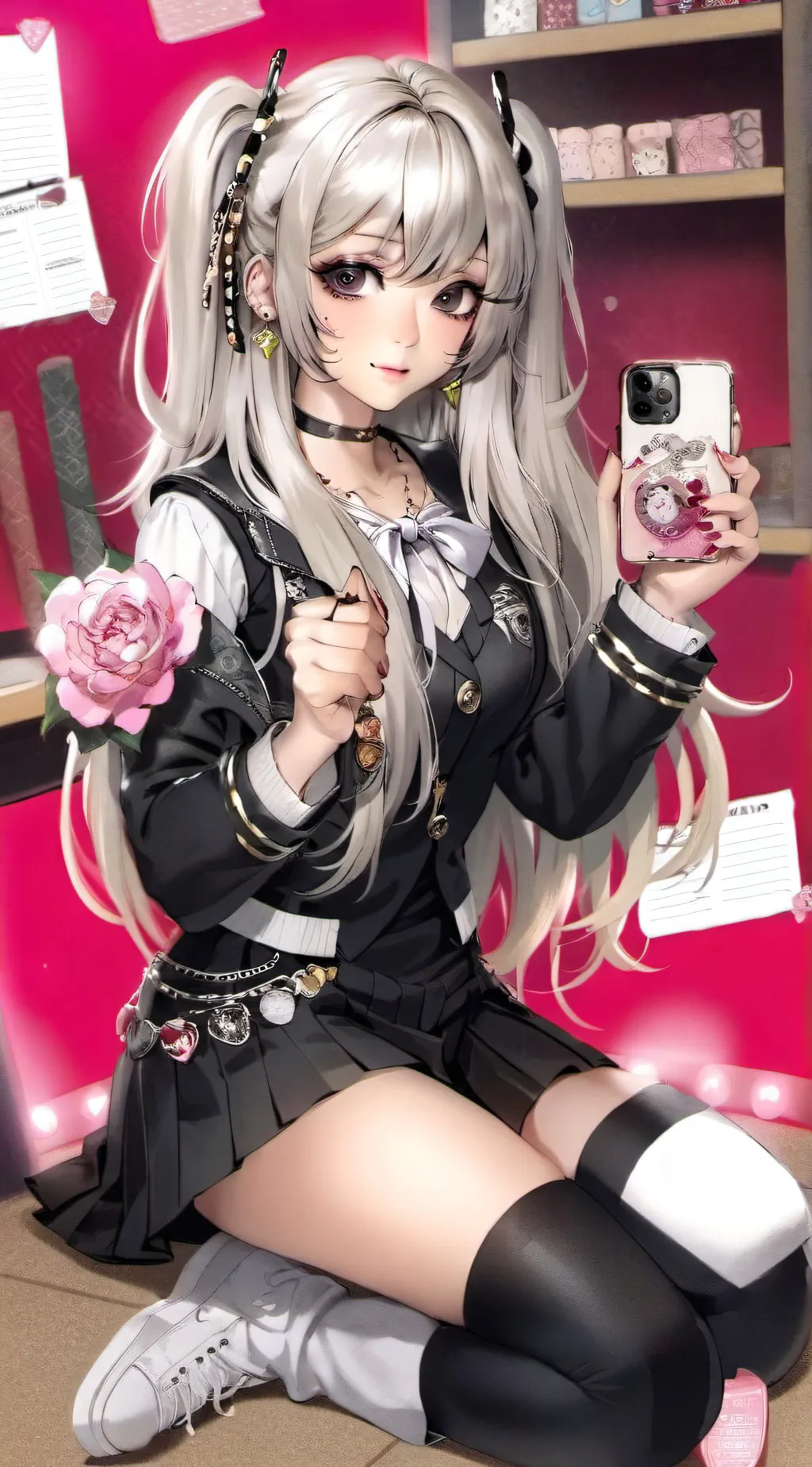 ai character: Airi Hoshino  background