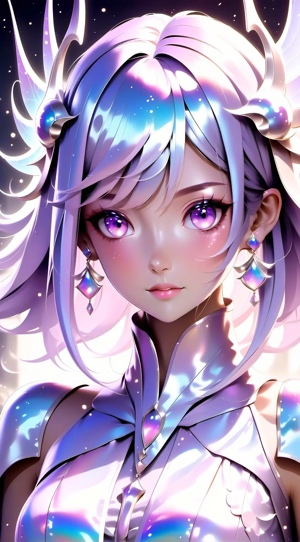 ai character: purple girl 😏 background