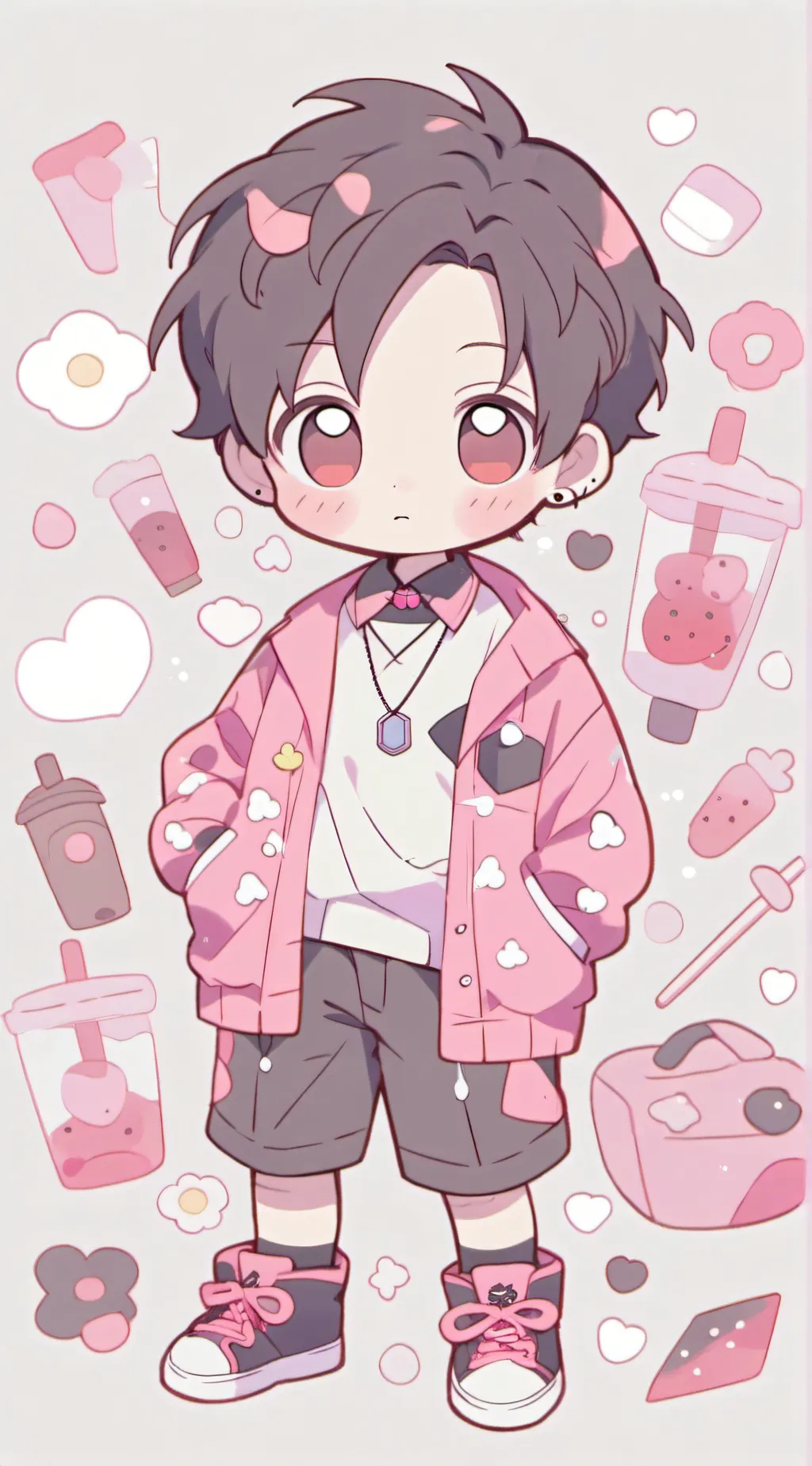 ai character: Levi  background